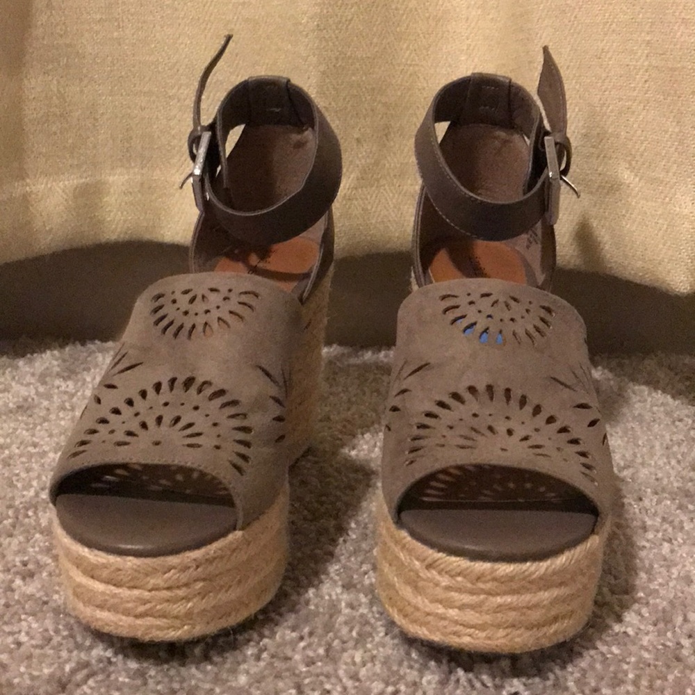 Wedged Espadrilles, from Indigo rd.**Donating Soon